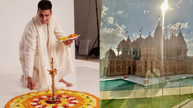 Akshay Kumar visits Abu Dhabi First Hindu Temple